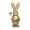 F, variant on 14-Inch Outdoor Easter Bunny Decor, 35cm Tall Faux Rush Rabbit Statue, Weather-Resistant for Garden, Patio & Spring Landscape Display B