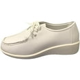 thumbnail image 2 of Women's Comfort Work Shoes Leather Lined Lace up Nurse Hotel Medical Work Oxfords, 2 of 4