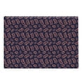 thumbnail image 1 of Coral and Navy Cutting Board, Continuous Pattern with Leafy Branches Abstract Bicolour Design, Decorative Tempered Glass Cutting and Serving Board, in 3 Sizes, by Ambesonne, 1 of 2