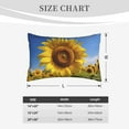 thumbnail image 4 of Daiia Sky Golden Sunflower Field A Bedding Waterproof Pillow Protector Zippered Queen – Bed Bug Proof Pillow Encasement-14"x20", 4 of 6