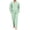 Mint Green, variant on Delconic Mens Pajama Set Long Sleeve Button Front Sleepwear Set Loose Fit Top and Full Length Pants Loungewear Nightwear Fluorescent Green L