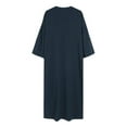thumbnail image 3 of JXMVOJ Men's Muslim Clothes Durable Kaftan Robe Dubai Long Gown Ethnic Clothes,1pc Soft Robe, 3 of 6