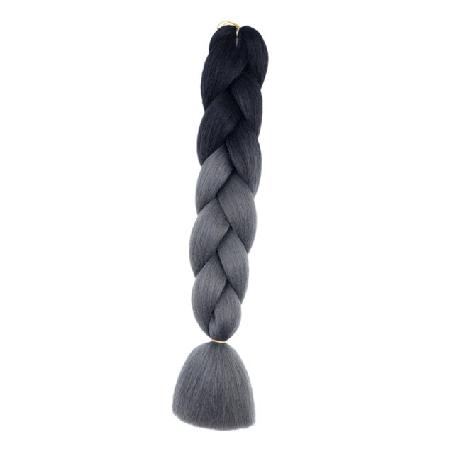 trenzada Jumbo, extensión de cabello trenzado sintético de 23,62 pulgadas, extensión sintética para rendimiento, fiesta y vacaciones B35