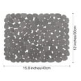 thumbnail image 5 of Colourtree Grey Pebble Sink Mats for Stainless Steel Sink, PVC Sink Saddle Protectors Kitchen(2 Pcs), 5 of 7