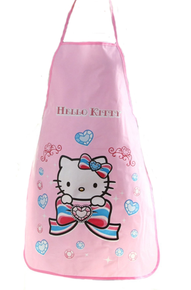 Hello Kitty Apron Waterproof Oil Resistant Kitchen Cooking Girls Apron