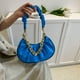 thumbnail image 2 of Bolso vagabundo para mujer bolso de media luna con cadena bolso de bola de masa hervida para axilas bolso de mano sólido para axila FLhrweasw Nuevo, 2 of 9