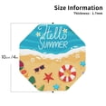 thumbnail image 2 of Vsdgher Hello Summer1 Print Leather Coasters for Drinks, Durable Drink Coasters 4 Set for Tabletop Protection, Luxurious Home Décor and Housewarming Gift-Octagon, 2 of 6