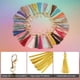 thumbnail image 4 of 8pcs Borlas de Cuero PU, 6" Borla de Llavero con Anillos para Hacer Joyería (Dorado), 4 of 6