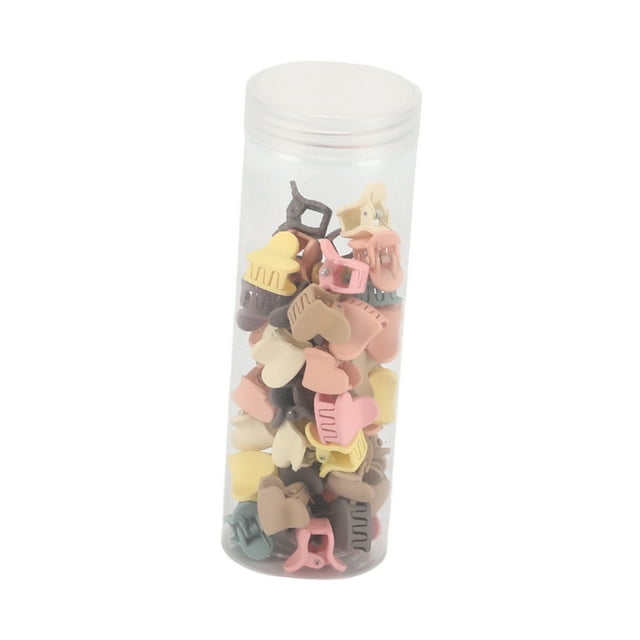 50 Pcs Clásicos Lindos Clips de Corazón Pequeños para el Cabello, Clips para Peinados para Niñas en Colores Variados
