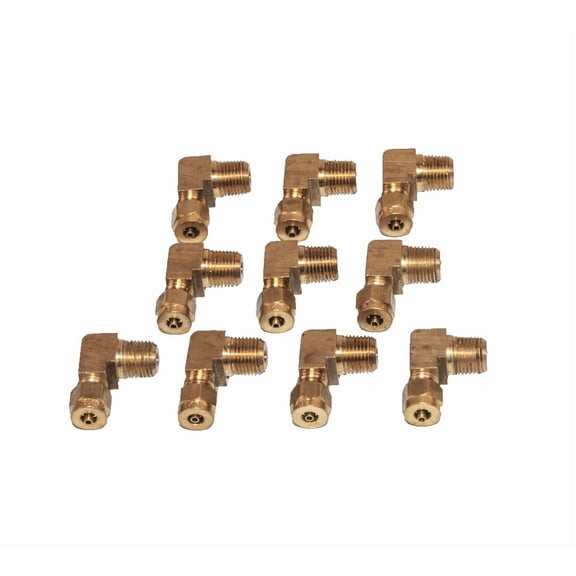 (10 Pack) 90 degree ELBOW 5/32" TUBE 1/8" NPTF OEM: 85001