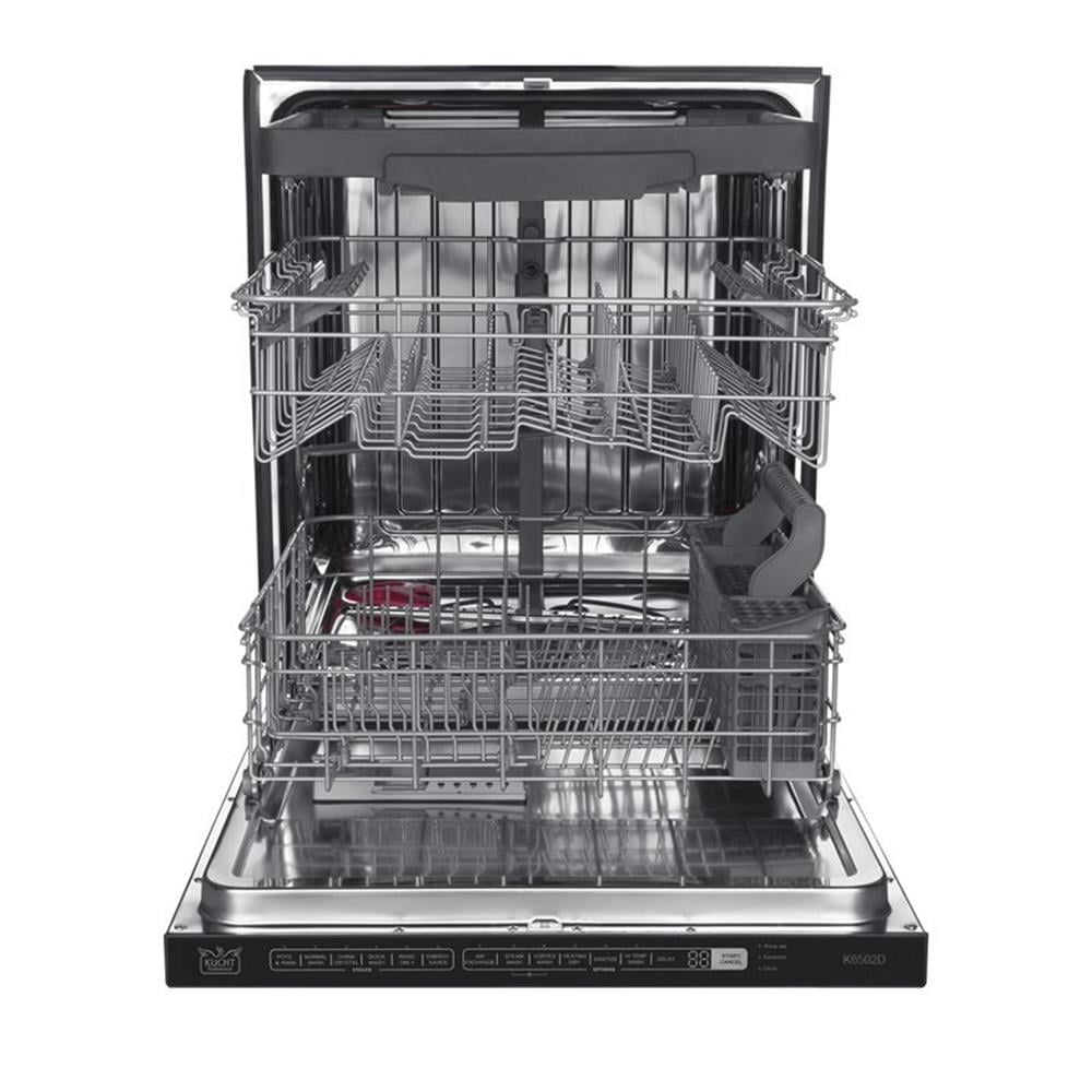 Pemberly Row 24" Stainless Steel Top Control Dishwashers in Silver