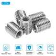 thumbnail image 3 of Uxcell 5 Pcs 316 Stainless Steel Thread Repair Insert Nut M10 x 1.5mm Male to M6 x 1mm Female 14mm Length, 3 of 7
