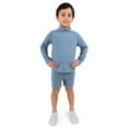 thumbnail image 2 of JAN & JUL Quick Dry Rash Guard for Boys, UPF 50 Beach Swim Shirt for Toddlers (Blue Grey, Size 3T), 2 of 8
