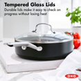 thumbnail image 3 of OXO Agility Series 5QT Saute Pan with Lid Ceramic Nonstick Cookware PFAS-Free Induction Suitable Quick Even Heating Stainless Steel Handles Chip-Free Rims Dishwasher and Oven Safe Black, 3 of 5