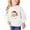 White, variant on Wancir Christmas Outfit Toddler Baby Girl Pink Sweatshirt Long Sleeve Crewneck Pullover Xmas Santa Shirt Tops Winter Clothes 2-9T