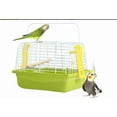 thumbnail image 2 of Portable Bird Transport Cage - Metal Wire, Handle Design, Spacious, for Lovebirds, Parakeets & Small Animals, 2 of 8