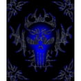 thumbnail image 2 of CafePress - Tribal Punisher (Blue) Throw Blanket - Soft Fleece Throw Blanket, 50"x60" for All Ages, 2 of 2