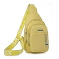 thumbnail image 2 of MesaSe Sac de Poitrine pour Femmes avec Sangle Réglable en Cuir PU avec Sangle pour Guitare (Jaune), 2 of 6