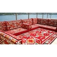 thumbnail image 2 of U Shaped Blue Arabic Floor Sofa Set, Floor Cushions, Patio Sofas, Terrace Sofa, Ethnic Sofa, Moroccan Sofas, Turkish Sofa, 2 of 4