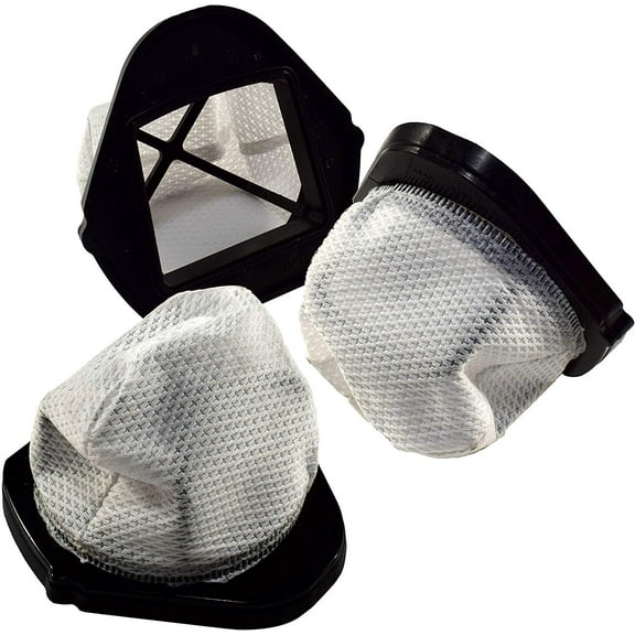 HQRP 3-pack Dust Cup Filters compatible with Shark VX33 SV769 SV780 SV760 series Cordless Hand Vac Handheld Vacuums, part XF769 XSB726N Replacement