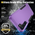 thumbnail image 3 of for Samsung Galaxy S23 Plus Case, Galaxy s23 Plus Case with Screen Protector Heavy Duty Durable Shockproof Protective Phone Case for Galaxy S23 Plus, Purple, 3 of 13