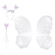 thumbnail image 5 of Disfraz de hada para niña, disfraz de mariposa, elfo infantil, cosplay, diadema con alas de mariposa Blanco, 5 of 9