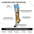 thumbnail image 5 of Compression Socks for Women & Men, Funny Countryside Donkey 15-20mmHg Support Socks -Athletic Running Travel, 5 of 8