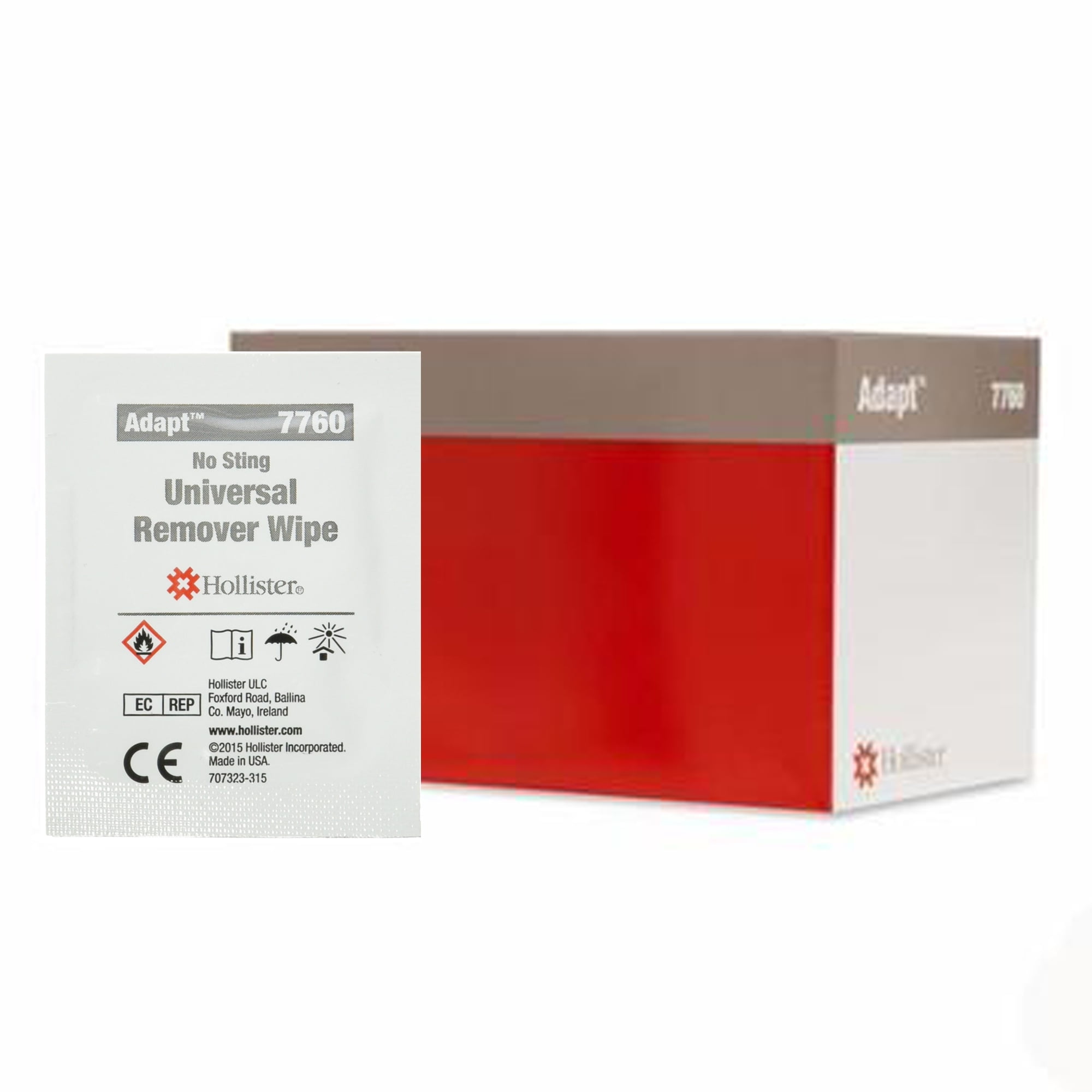 Hollister Adapt Adhesive Remover Wipes, 7760, 50 Count - Walmart.com