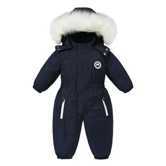 Dezsed Baby Winter Clothes Kids Boys One-Piece Snowsuits Overalls Ski Suits Winter Waterproof Hoodies Coats Jumpsuits for Baby Toddler 2-5Years Kids Jumpsuit for Girls