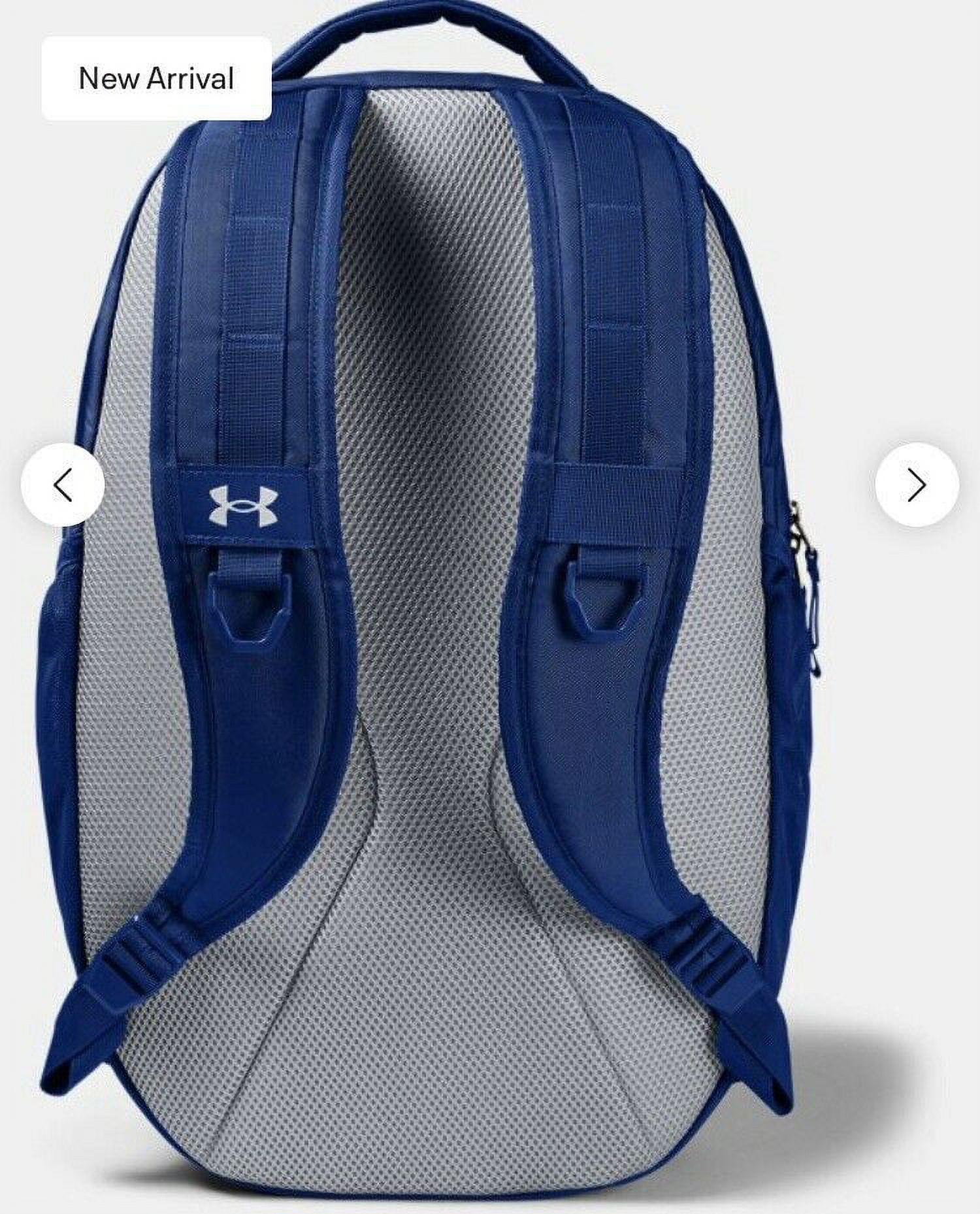 Under Armour 1361176 Adult Hustle 5.0 Backpack, Royal Blue (400) Silver - image 2 of 3