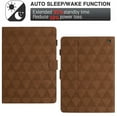 thumbnail image 2 of Allytech Case for Kindle Fire HD 8 & 8 Plus Tablet 12th Gen 2022 & 10th Gen 2020, Premium PU Leather Case with Card Slots & Pen Holder, Multi-Angle Stand Auto Sleep Wake Shockproof Flip Case, Brown, 2 of 10