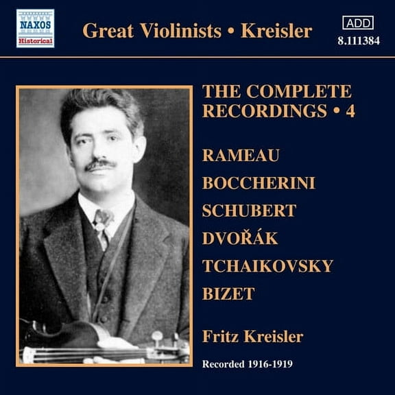 Fritz Kreisler - V 4: Complete Solo Recordings - Music & Performance - CD
