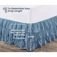 thumbnail image 5 of SGI Bedding 10 Inch Multi Ruffled Bed Skirt | Microfiber Bed Skirt | Fade Resistant, Wrinkle Free, Anti-static, Decorative, Extra Storage Space, Clutter-Free | Queen, Mediterranean Blue, 5 of 8
