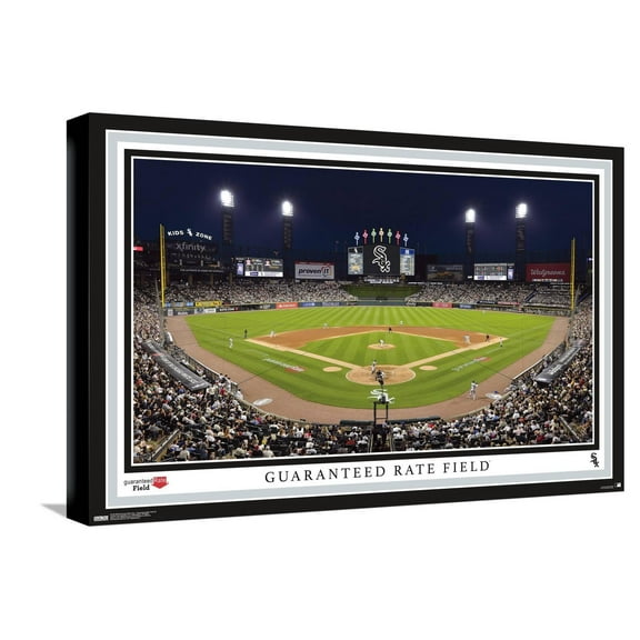 MLB Chicago White Sox - Guaranteed Rate Field 22 Canvas Wall Poster, 14.725" x 22.375"