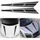 thumbnail image 1 of 2 Pieces Car Hood Stripe Sticker, Modified Decal Decoration Universal Auto Racing, Bumper Stripe Decal Vinyl Modified Decal Decoration(Black), 1 of 4