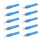 thumbnail image 5 of Abastado 10 conectores de alambre de pala de horquilla de 0.157 in tipo U terminal de engarzado eléctrico para probar multímetro azul, 5 of 8