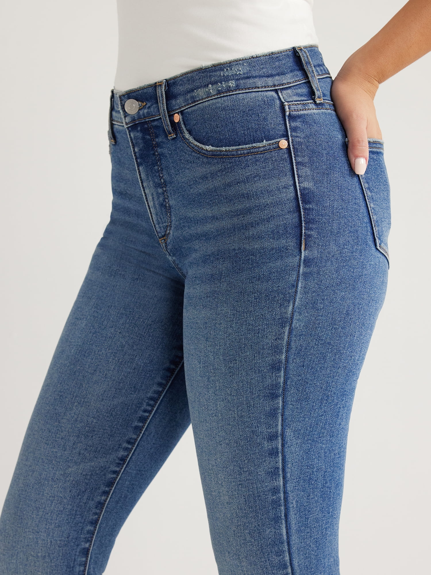 Sofia by Sofia Vergara Women's and Women's Plus Melisa Flare High Rise Jeans, 30.5", 32.5" and 34.5" Inseams, Sizes 0-28