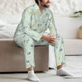 thumbnail image 7 of Naloa Different Breeds of Dogs Men’s Pajamas Set - Long Sleeve Button Down Sleep Shirt and Pajama Bottoms Sleepwear Set-, 7 of 7