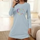 thumbnail image 1 of HongQid Nightgowns for Women Soft Grpahic House Dress Long Sleeve Sleep Shirts Fall Sleepwear Night Gown Nightshirt, 1 of 6