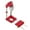 Red, variant on Multifunctional Drilling Locator Adjustable Punch Locator Drill Template Guide Tool Drill Punch Woodworking Tool Plastic+Alloy