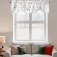 thumbnail image 3 of Summer Nautical Tie Up Valances Curtain, Adjustable Kitchen Watercolor Ocean Gradient Color Starfish Polka Dot Valances for Windows Decor, Rod Pocket Short Curtains Set for Bedroom/Bathroom, 60"x18", 3 of 9