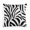 Pattern-2, variant on Pillow Cases Black And White Zebra Print Linen Pillow Cover 16"x16" for Sofa Bed Party Zebra Black Animal Print Outside Pillows