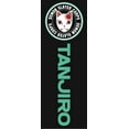 thumbnail image 2 of Demon Slayer Corps Tanjiro Quick Turn Men's Black Sleep Pajama Pants-Small, 2 of 4