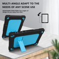 thumbnail image 2 of SOATUTO for YQSAVIOR Tab CP10 10.1" / Coopers Tab CP10 10.1 inch Heavy Duty Case Built in Shoulder Strap Kickstand Soft Silicone Hard Back Hybrid Armor Protective for Hottablet Hot CP10 - Black+Blue, 2 of 4