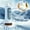 Blue, variant on Ohmyroo Desktop Tower Fan Automatic Oscillating USB Personal Cooling Fan with LED Night Light for Home Office
