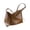 Coffee, variant on Stylish Women Shoulder Bag Pure Color with Zipper Pocket Adjustable Strap Tote Leather Hobo Purse Handbag for Ladies