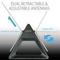 thumbnail image 5 of Fosmon HDTV Antenna 25-40 Miles Range, Indoor Rabbit Ear TV Antenna, Retractable Dipoles [Wall Mountable or Tabletop], 5 of 9