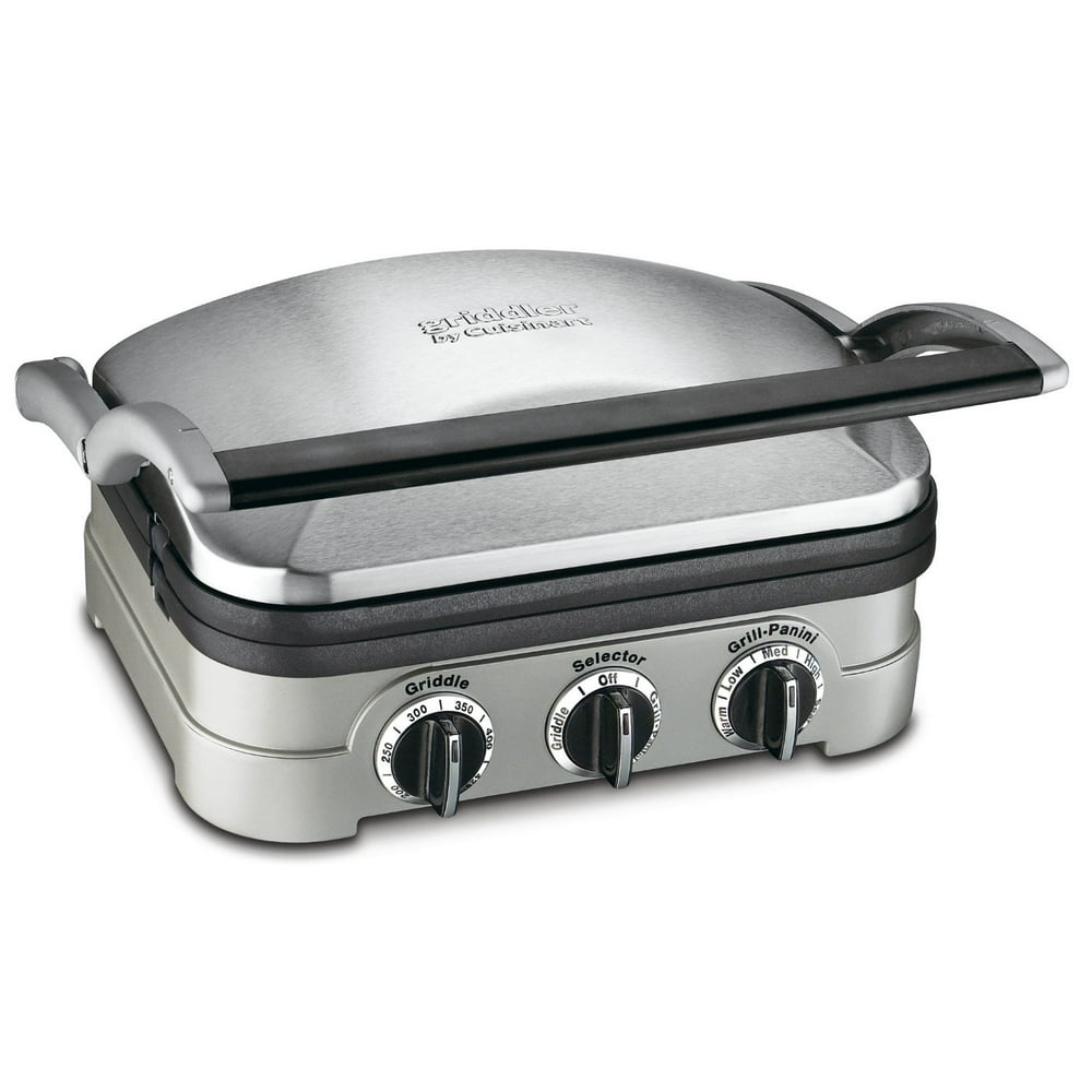 Cuisinart 5 In 1 Griddler with Panini Press, Full Grill, Full Griddle