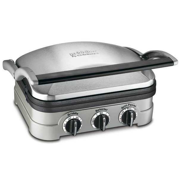 Cuisinart 5 In 1 Griddler with Panini Press, Full Grill, Full Griddle