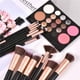 thumbnail image 3 of Juego de brochas de maquillaje de oro negro de gama alta de 16 piezas Pinceles cosméticos profesionales Pinceles de maquillaje con varilla larga premium Herramientas de belleza cosmética Corrector de sombra de ojos Juego de brochas de base de cejas brillar Electrónica, 3 of 5